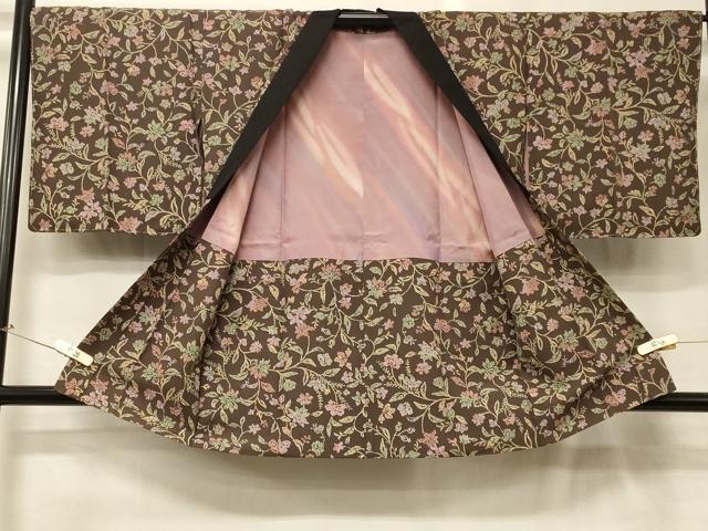 平和屋着物#羽織 ろうけつ染め 草花文 正絹 逸品 未使用 CABH6820in