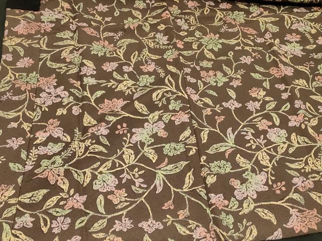 平和屋着物#羽織 ろうけつ染め 草花文 正絹 逸品 未使用 CABH6820in