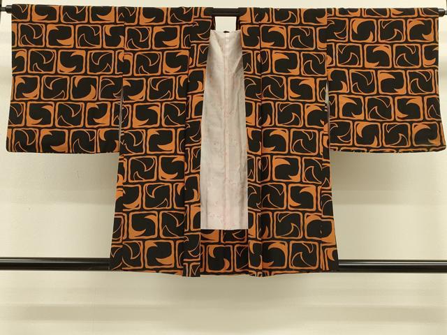平和屋着物#羽織 幾何学文様 正絹 逸品 CABH6823in