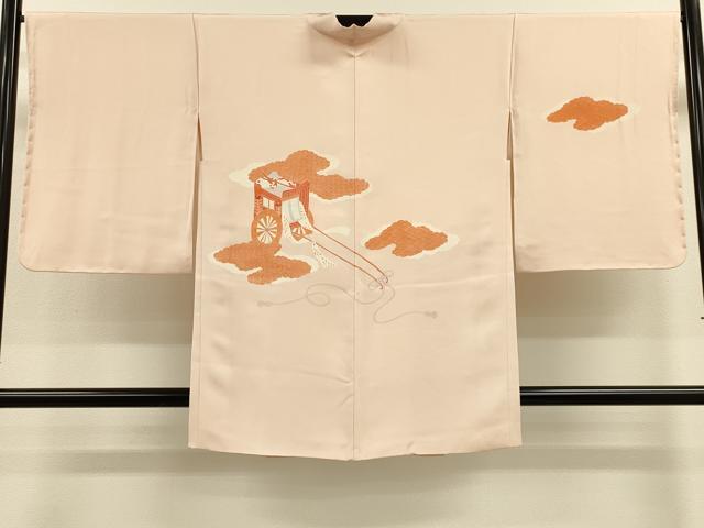 平和屋着物#羽織 雲取り御所車文 正絹 逸品 未使用 CABH6831in