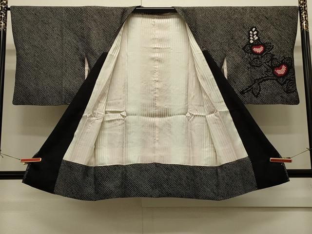 平和屋着物#道行コート 総絞り 枝花文 正絹 逸品 CABH6848in