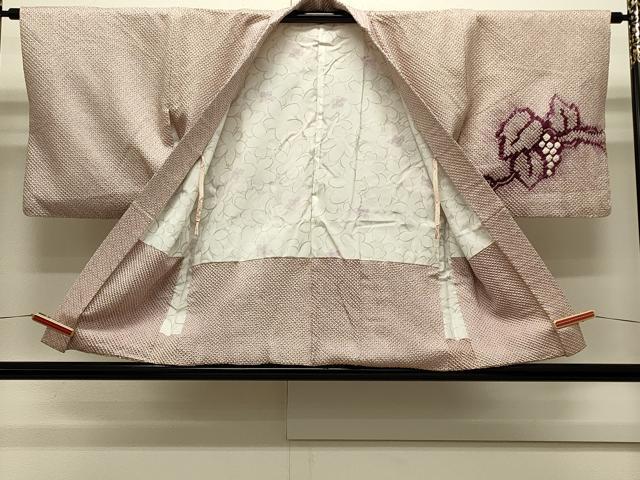 平和屋着物#羽織 総絞り 葡萄蔦の葉文 正絹 逸品 CABH6855in