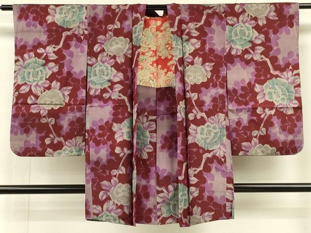 平和屋着物∞アンティーク 大正ロマン 羽織 銘仙 枝花文 正絹 逸品 CABH6866in