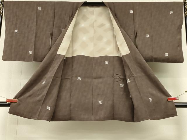 平和屋着物∞道行コート 絞り 格子 正絹 逸品 CABH6867in
