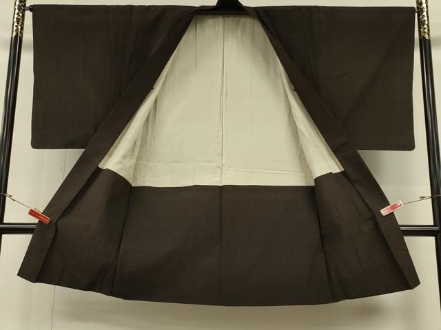 平和屋着物#男性 紬 長羽織 縞 正絹 逸品 CABH6871in