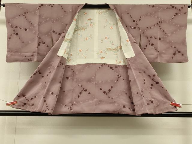 平和屋着物#道行コート 地紋起こし 切嵌文 暈し染め 正絹 逸品 CABH6875in