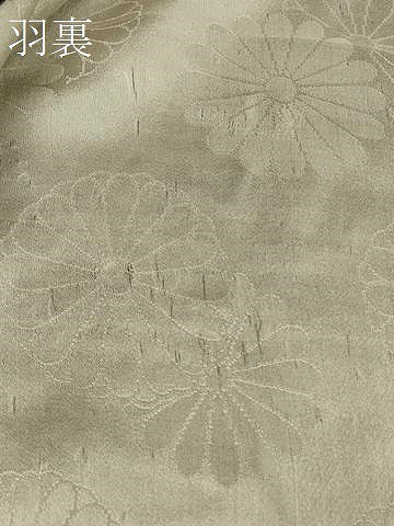 平和屋着物#羽織 寿光織 薔薇 バラ 黒地 銀糸 正絹 逸品 未使用 CABH6879in