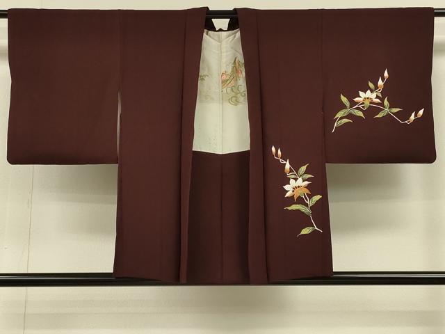 平和屋着物#羽織 枝花文 正絹 逸品 CABH6880in