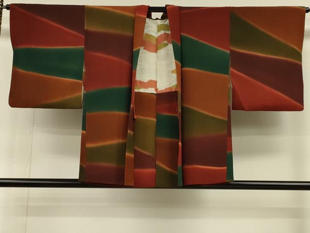 平和屋着物#羽織 切嵌文 暈し染め 鬼しぼ縮緬 正絹 逸品 CABH6883in