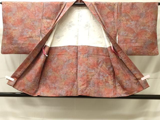 平和屋着物#羽織 切嵌動物更紗花文 暈し染め 正絹 逸品 CABH6910in