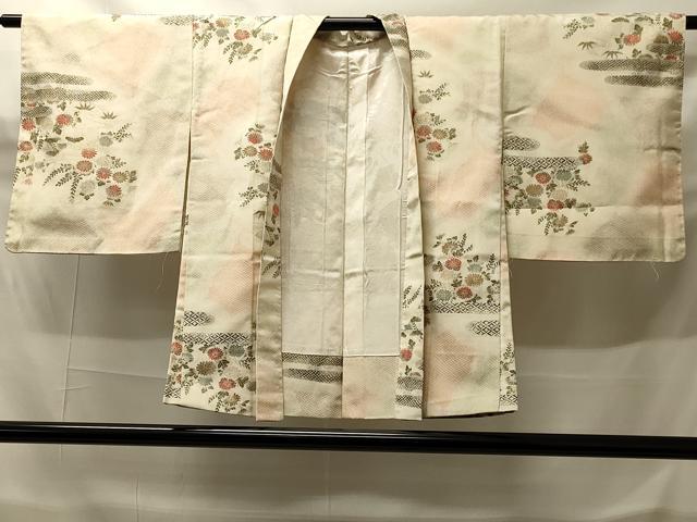 平和屋着物#羽織 寿光織 エ霞風景花文 金糸 正絹 逸品 CABH6937in