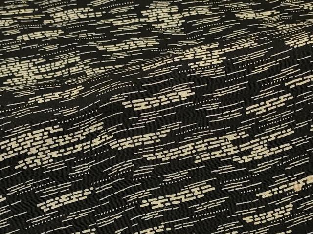 平和屋着物#羽織 霞文 黒地 正絹 逸品 CABH6961in