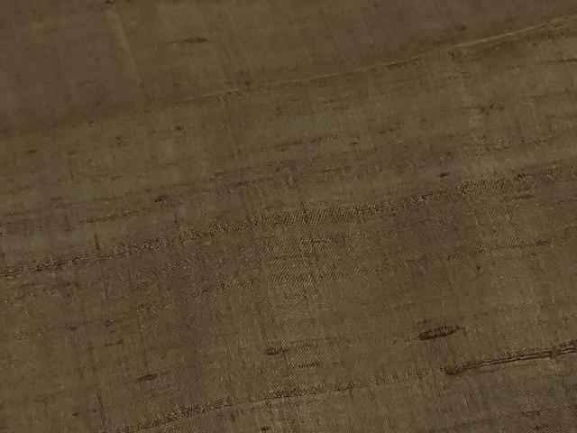 平和屋着物#男性 紬 長羽織 媚茶色 正絹 逸品 CABH6977in