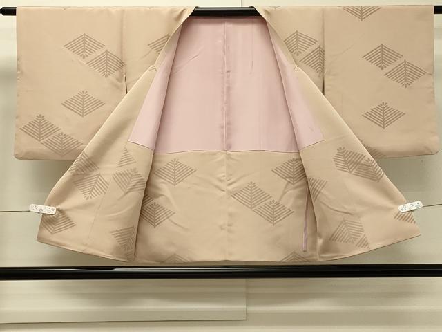 平和屋着物#道行コート 菱松葉文 正絹 逸品 CABH6978in