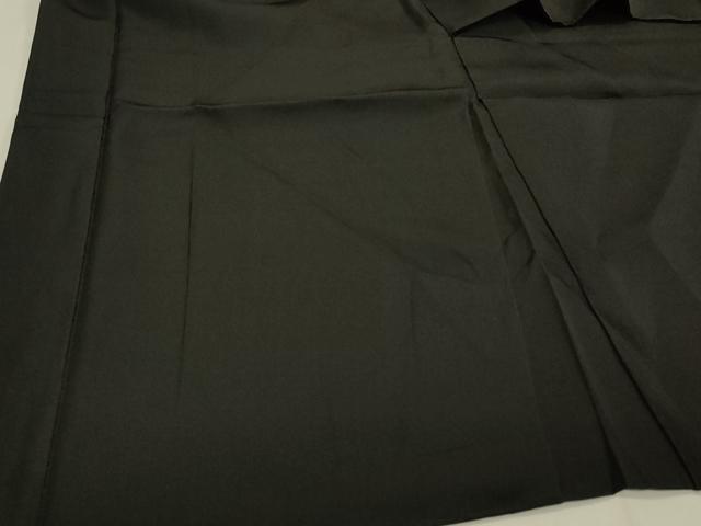 平和屋着物#男性 長羽織 黒紋付き 正絹 逸品 CABH6989in