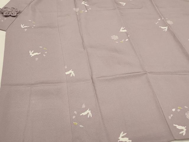 平和屋着物∞道中着 兎舞桜文 ロング丈 正絹 逸品 未使用 CABH6991in