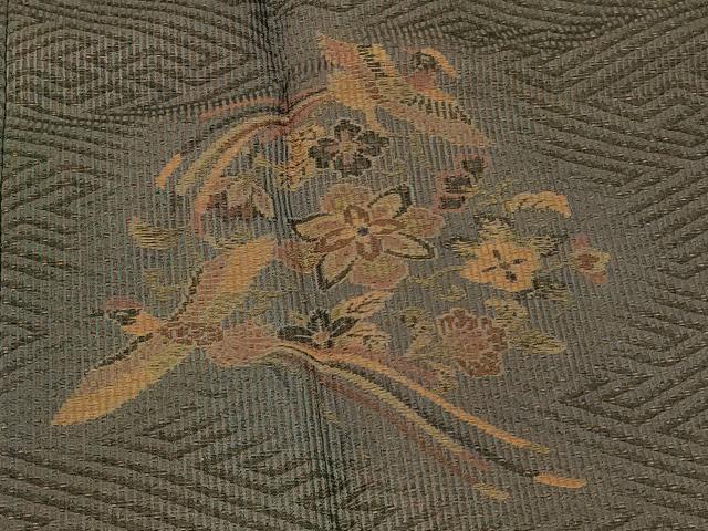 平和屋着物∞道行コート 鳳凰正倉院花文 暈し染め ロング丈 正絹 逸品 CABH6993in