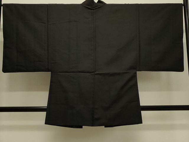 平和屋着物#男性 羽織 黒地 正絹 逸品 CABH7006in