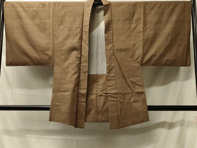 平和屋着物#男性 羽織 紬地 霞文 正絹 逸品 CABH7008in