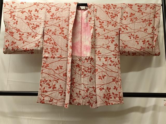 平和屋着物#羽織 枝葉文 たたき染め 正絹 逸品 CABH7020in