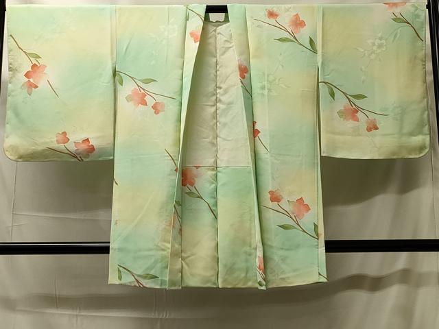 平和屋着物#羽織 地紋起こし 枝花文 暈し染め 正絹 逸品 未使用 CABH7032in