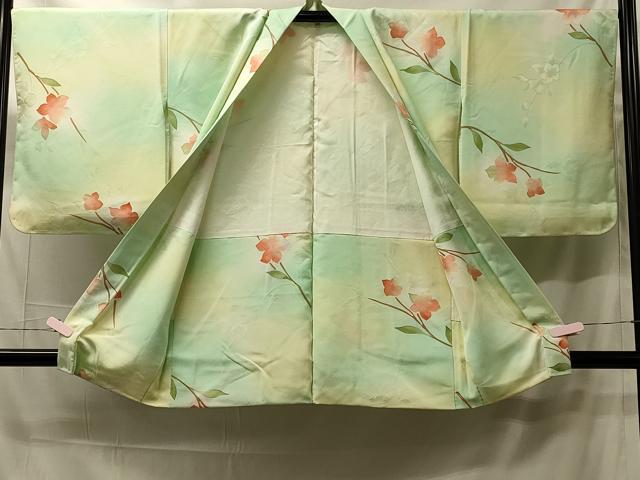 平和屋着物#羽織 地紋起こし 枝花文 暈し染め 正絹 逸品 未使用 CABH7032in