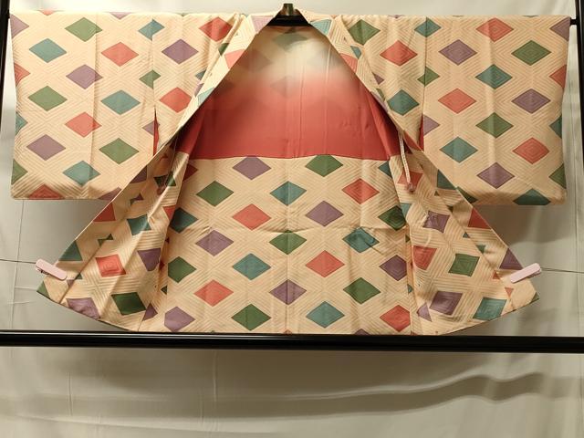 平和屋着物#羽織 菱文 正絹 逸品 CABH7037in