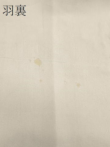 平和屋着物#道行コート 雨コート 単衣 七宝草葉文 ロング丈 正絹 逸品 CABH7048in