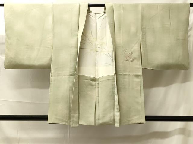 平和屋着物#中国三大刺繍 相良刺繍 総刺繍 羽織 花鳥文 暈し染め 銀糸 正絹 逸品 CABH7093in