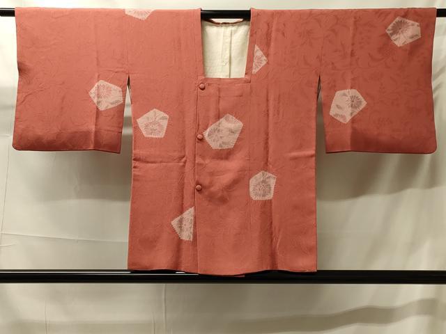 平和屋着物#道行コート 絞り 地紋起こし 枝花文 正絹 逸品 CABH7098in