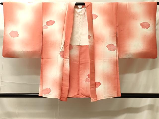 平和屋着物#羽織 地紋起こし 流水舞花文 暈し染め 正絹 逸品 CABH7101in