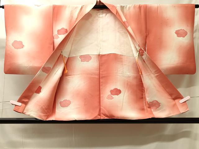 平和屋着物#羽織 地紋起こし 流水舞花文 暈し染め 正絹 逸品 CABH7101in