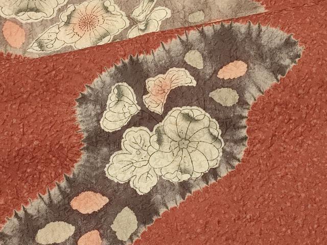 平和屋着物#道行コート 絞り 辻が花 正絹 逸品 CABH7109in