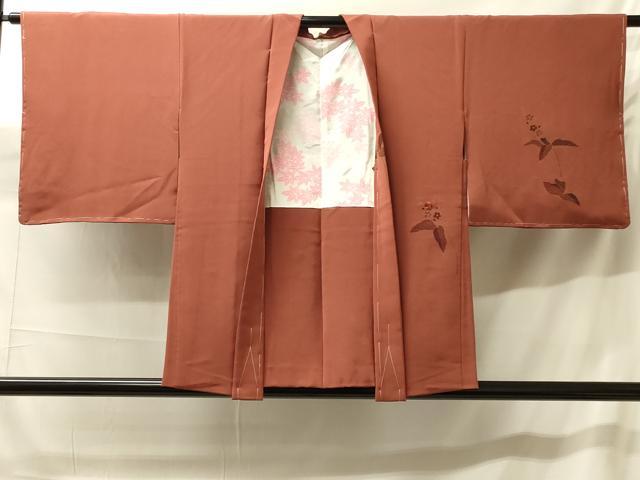 平和屋着物#羽織 刺繍 枝花文 金彩 正絹 逸品 未使用 CABH7115in