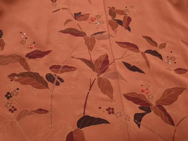 平和屋着物#羽織 刺繍 枝花文 金彩 正絹 逸品 未使用 CABH7115in