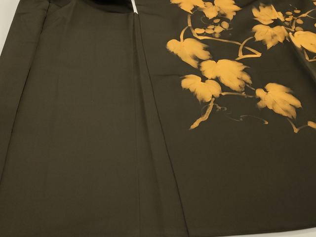 平和屋着物#羽織 手描き 葡萄蔦の葉文 正絹 逸品 CABH7124in