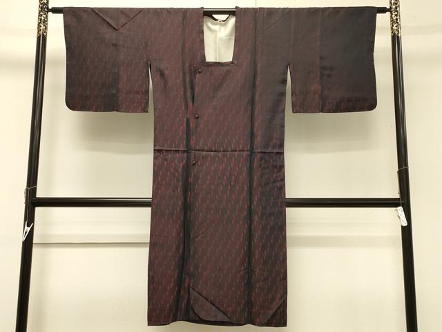 平和屋着物#道行コート 雨コート 単衣 流水文 ロング丈 正絹 逸品 CABH7125in