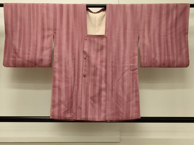 平和屋着物#道行コート 縞 暈し染め 正絹 逸品 CABH7130in