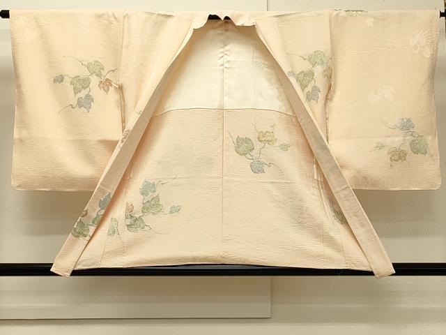 平和屋着物#羽織 寿光織 蔦の葉文 金銀糸 正絹 逸品 未使用 CABH7134in