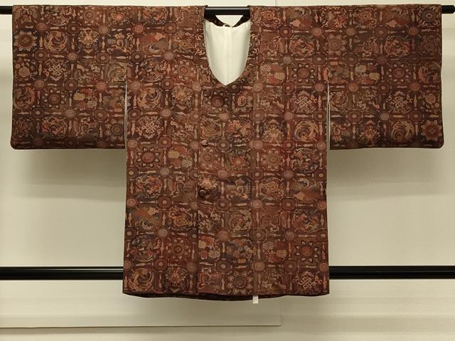 平和屋着物#道行コート 天井鳳凰花文 正絹 逸品 CABH7136in