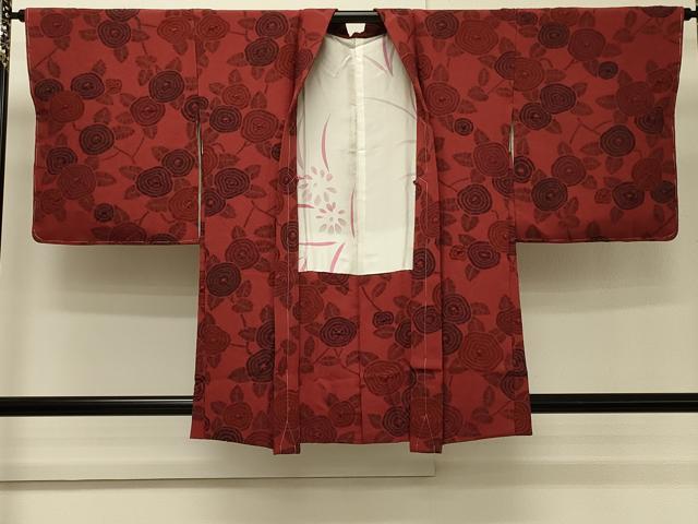 平和屋着物#羽織 絞り 草花文 正絹 逸品 未使用 CABH7139in