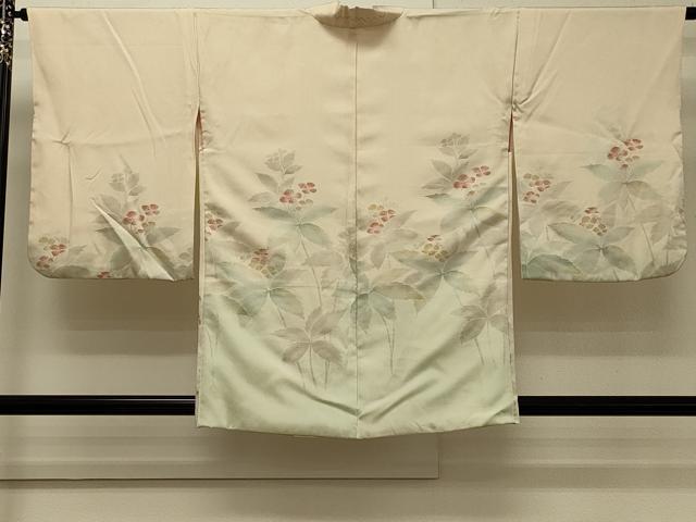 平和屋着物∞羽織 草花文 暈し染め 正絹 逸品 CABH7142in