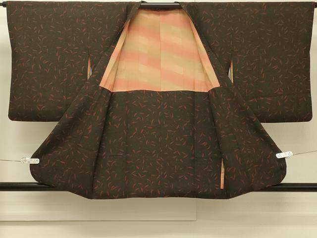 平和屋着物∞道行コート 枝葉文 正絹 逸品 CABH7146in