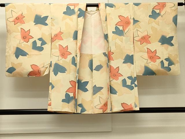 平和屋着物#羽織 地紋起こし 花づくし 暈し染め 正絹 逸品 CABH7148in