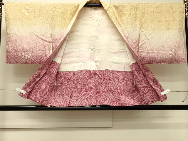 平和屋着物#羽織 総絞り 笹づくし 暈し染め 正絹 逸品 未使用 CABH7151in