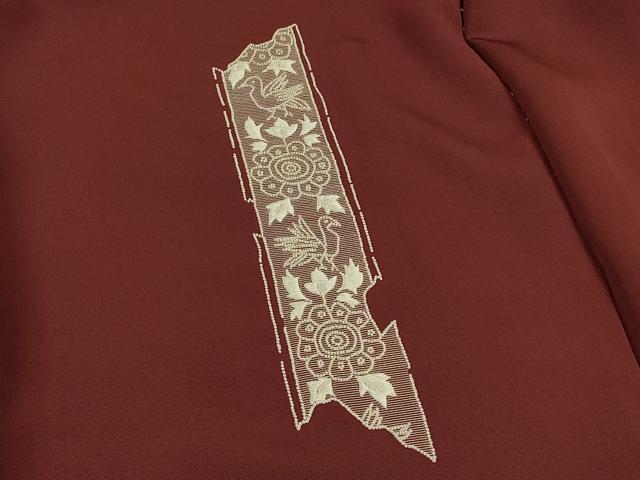 平和屋着物#中国三大刺繍 相良刺繍 総刺繍 羽織 仮絵羽 花鳥文 正絹 逸品 未使用 CABH7160in