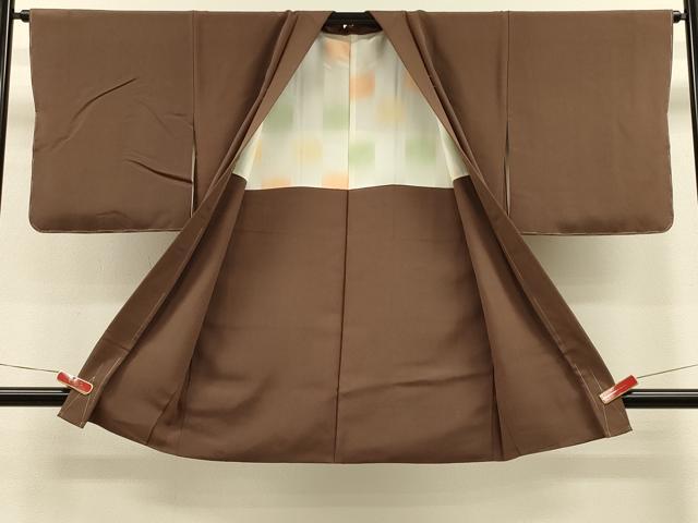 平和屋着物#羽織 色無地 朽葉色 正絹 逸品 未使用 CABH7164in