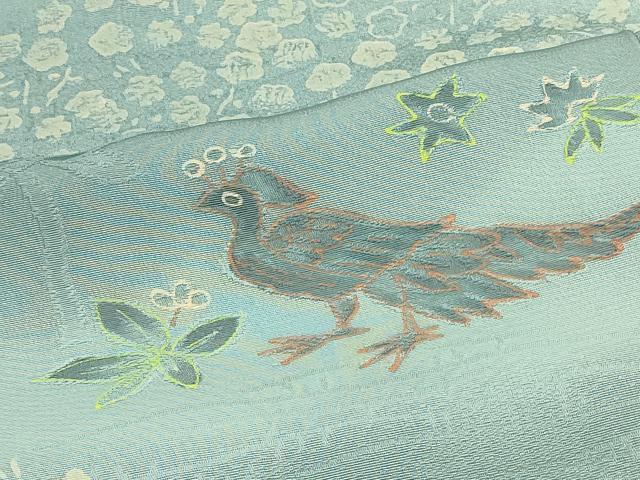 平和屋着物#羽織 地紋起こし 鳳凰花文 暈し染め 正絹 逸品 未使用 CABH7175in