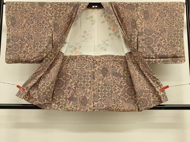 平和屋着物#羽織 孔雀正倉院花文 正絹 逸品 未使用 CABH7177in