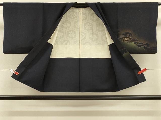 平和屋着物#羽織 流水笹竹文 暈し染め 金彩 正絹 逸品 CABH7182in